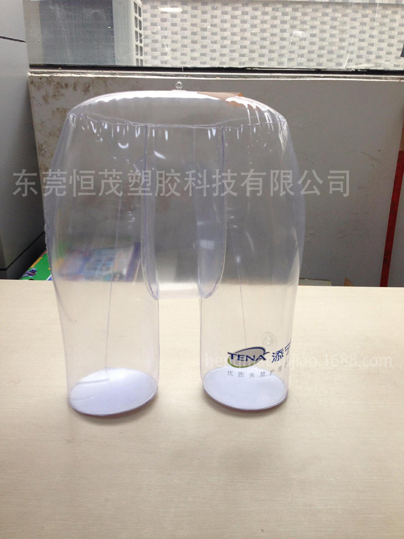 透明纸尿裤充气模型 PVC充气儿童尿不湿模特 吹气透明纸尿裤模特
