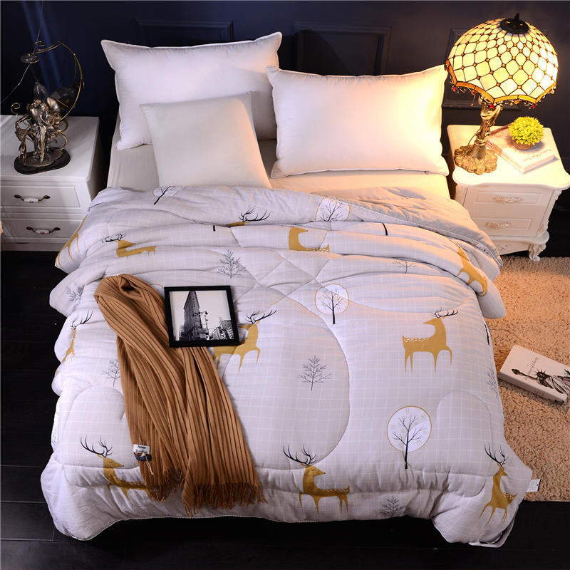 厂家直销磨毛水洗棉四季被子夏被春秋冬被被芯单双人被子礼品批发|ru