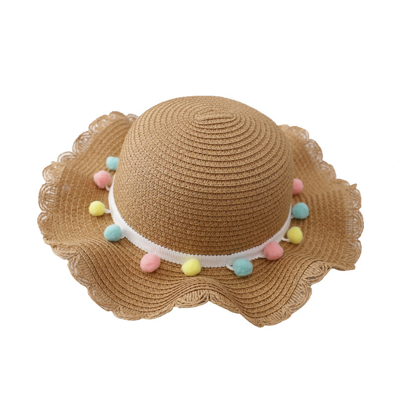 Summer Korean Style Trendy Children's Sunscreen Hat Straw Hat Bag Summer Cool Hat Girl's Sunscreen Hat