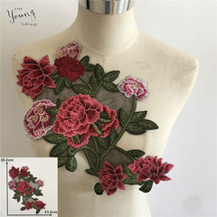High-quality mesh embroidery floral lace collar DIY lace edge dress accessory wholesale sewing supplies