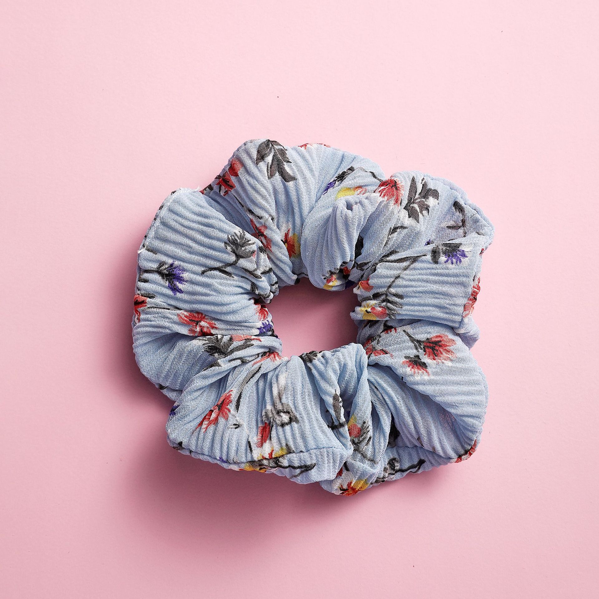 Pleated Fabric Bohemian Fold Hair Scrunchies display picture 4