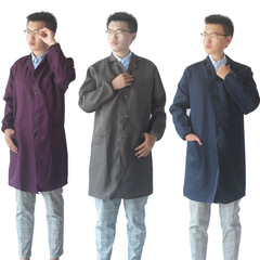 Wholesale factory work coats, long-sleeved protective workwear, work uniforms with extra size, large and long robes, warehouse uniforms, printed work clothes
