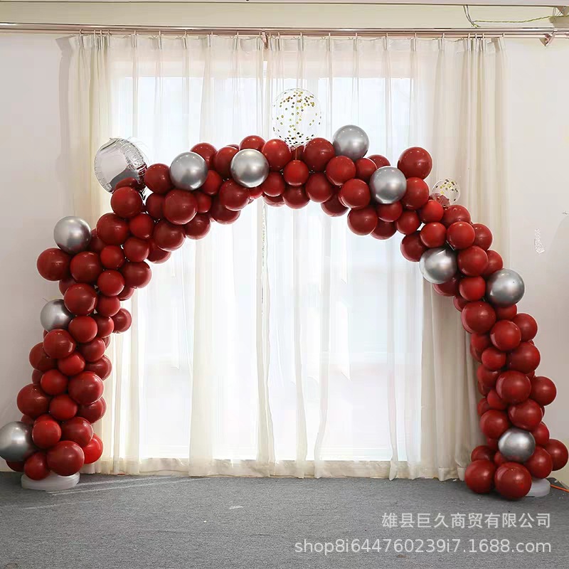 单层石榴红气球