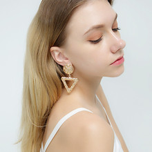 12g Weight Earrings Classification Travel, Birthday, Festival Occasion Women'S Gender Vintage Style Style Gold, Silver Color Exaggerated Circle Trendy Simple Korean Wild Earrings 7