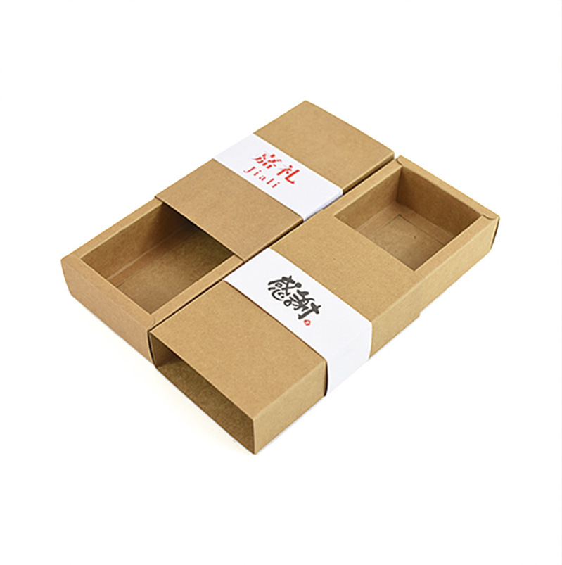 新款牛皮纸礼盒批发 精美丝巾 书本等天地盖包装盒批量生产