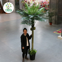 仿真椰子树大型落地仿真植物客厅塑料装饰盆栽假树室内外仿真绿植
