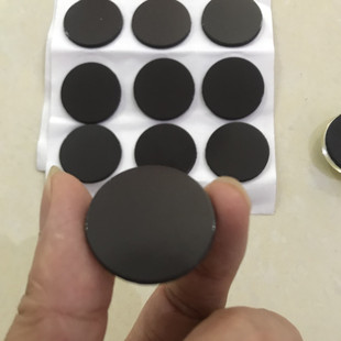 Rubber Soft Magnetic 30mm Round Plastic Crystal Refrigerator Magnet Soft Magnetic Patch with Rubber Magnet on the Back