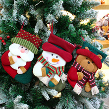 圣诞袜装饰 家庭圣诞装饰品老人雪人 圣诞袜子礼物袋 圣诞节袜子