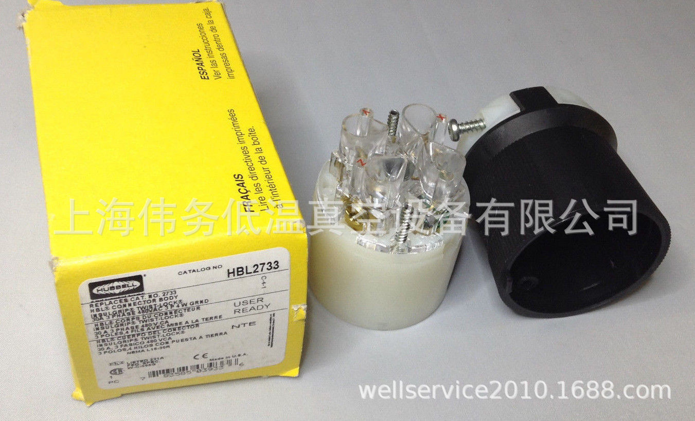 HBL2733 Connector 480VAC 30A L16-30R 3P 4W 3PH