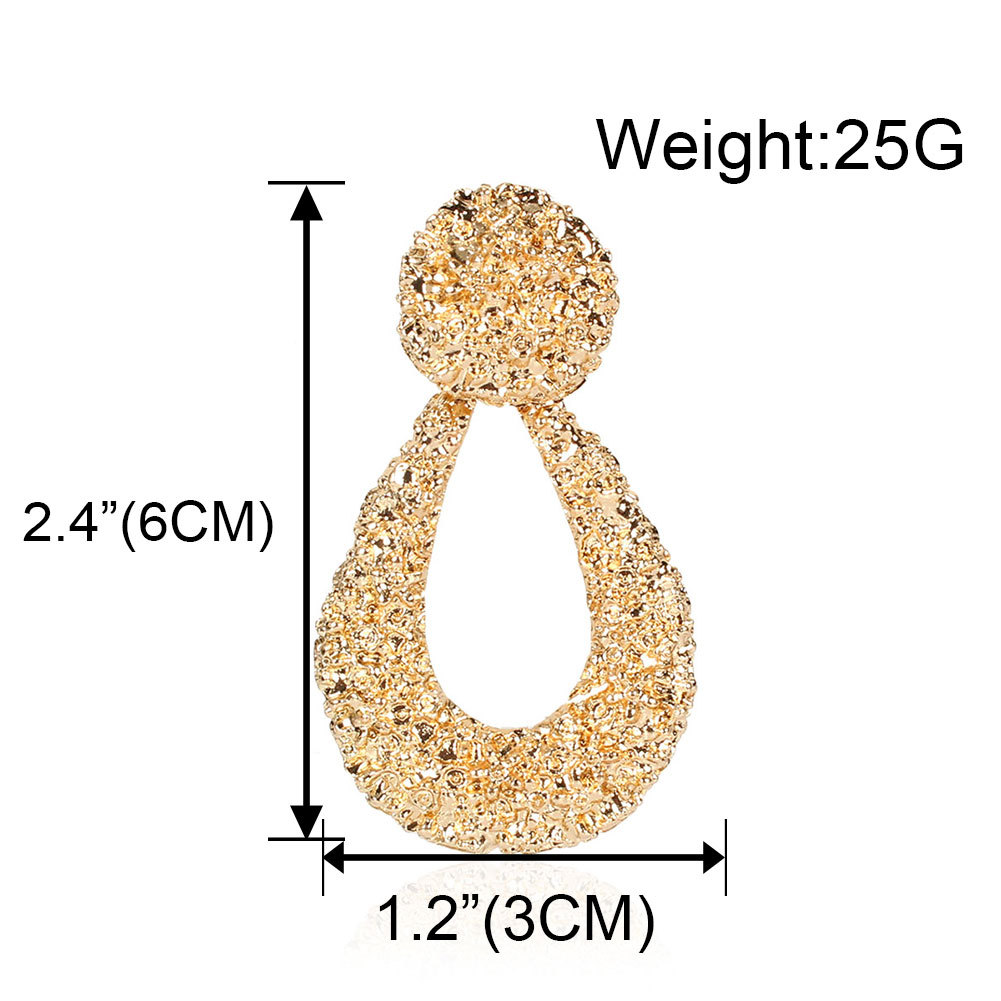 Fashion Drop-shaped Alloy Earrings display picture 1