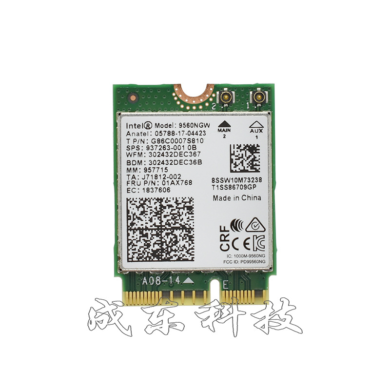 9560AC 9560NGW NGFF 1.73Gbps 双频无线网卡+蓝牙5.0适用于Intel-阿里巴巴