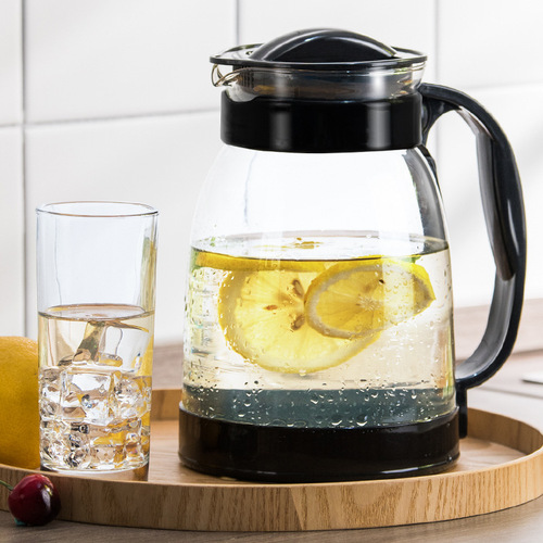 Tianxi cold kettle glass high temperature explosion-proof teapot household cool white large-capacity water cup set cold water cup pot