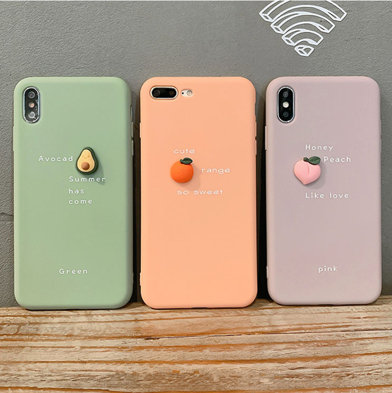 Avocado Orange Peach Suitable For Iphone 11 Apple Mobile Phone Case Huawei / Oppo / Vivo Cartoon Soft Shell display picture 1