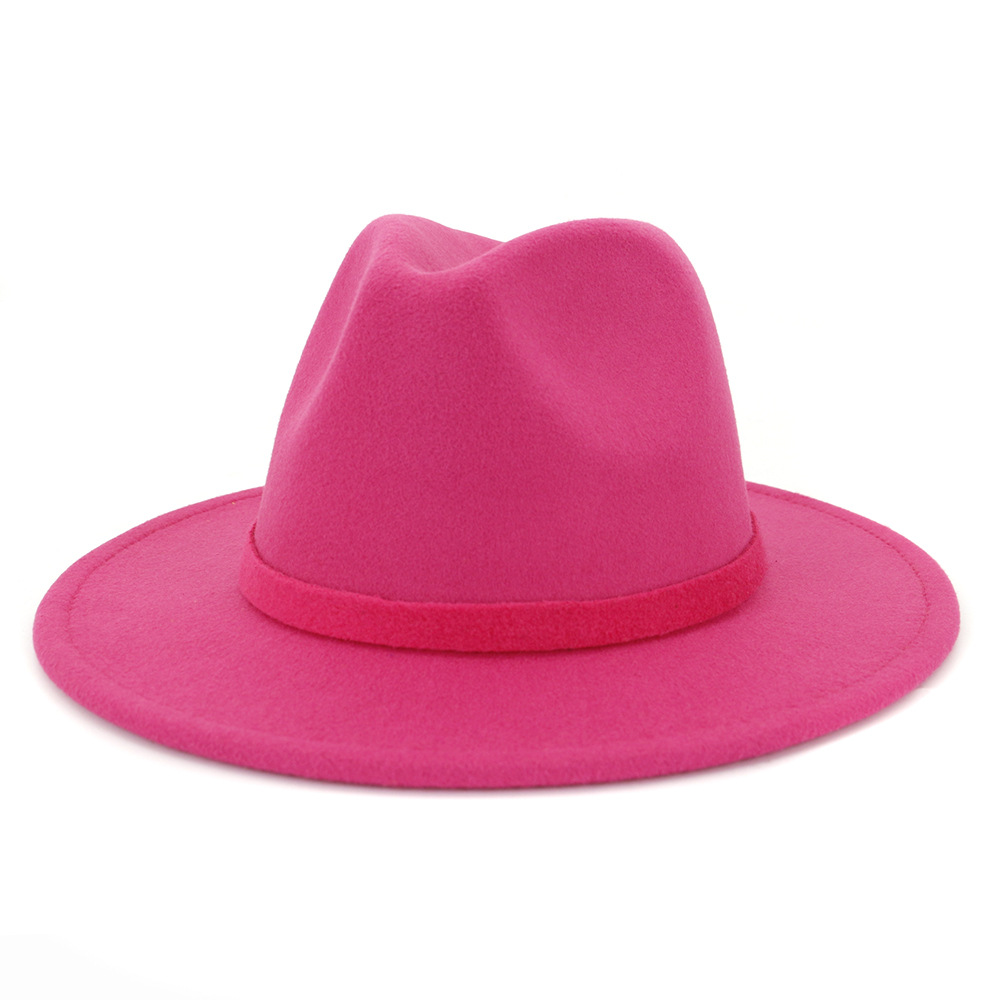 Solid Color Panama Hat 