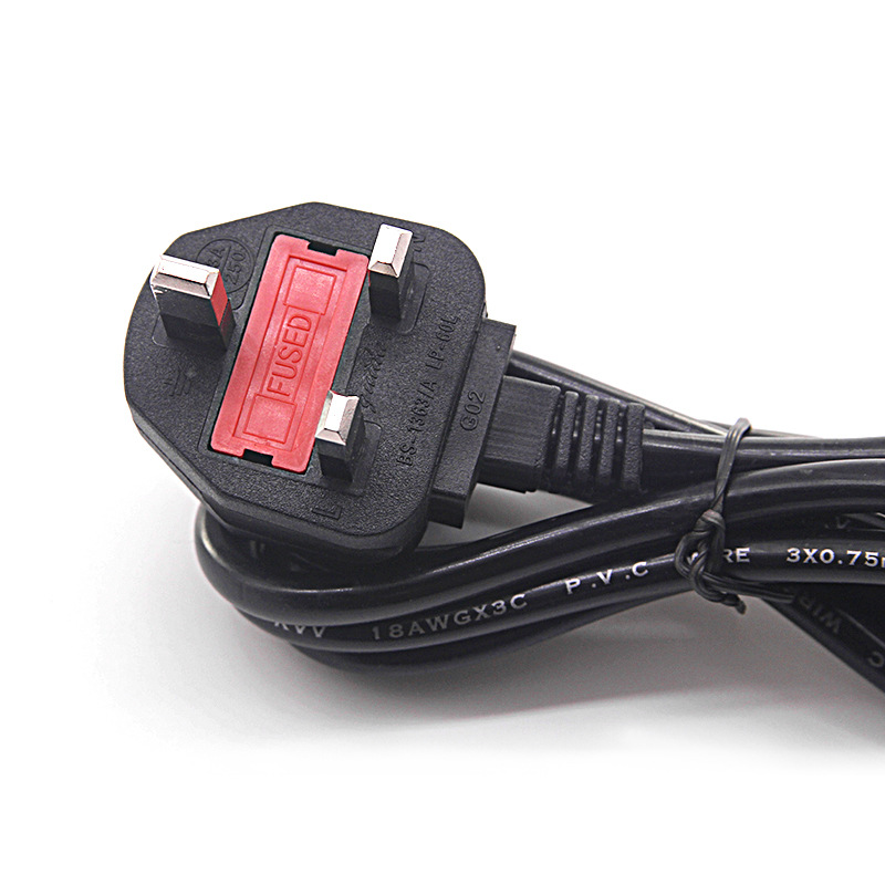 direct deal British standard Commodities word AC Line Power cord length 1.5M 0.75 square British Charging Line