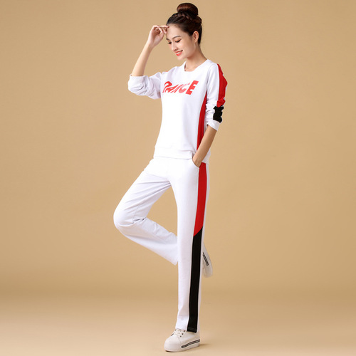 Square dance clothing new suit women's autumn and winter long-sleeved sweatshirt sports fitness middle-aged and elderly ghost dance dance clothing