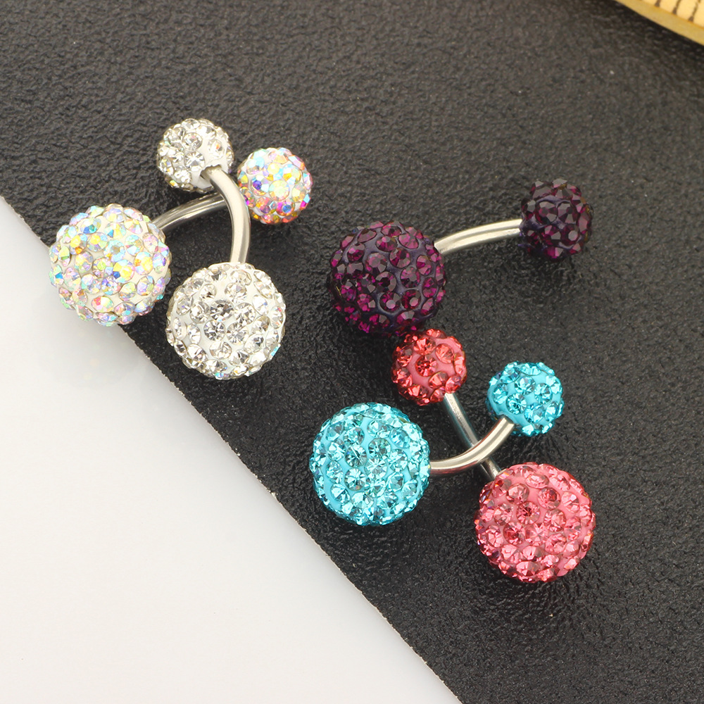 Amazon Hot Sale 4-8 Piece Stainless Steel Clay Belly Button Rings Set - Body Piercing Jewelry detail image 22
