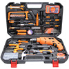 Tools set, flashlight, electric drill, carpentry