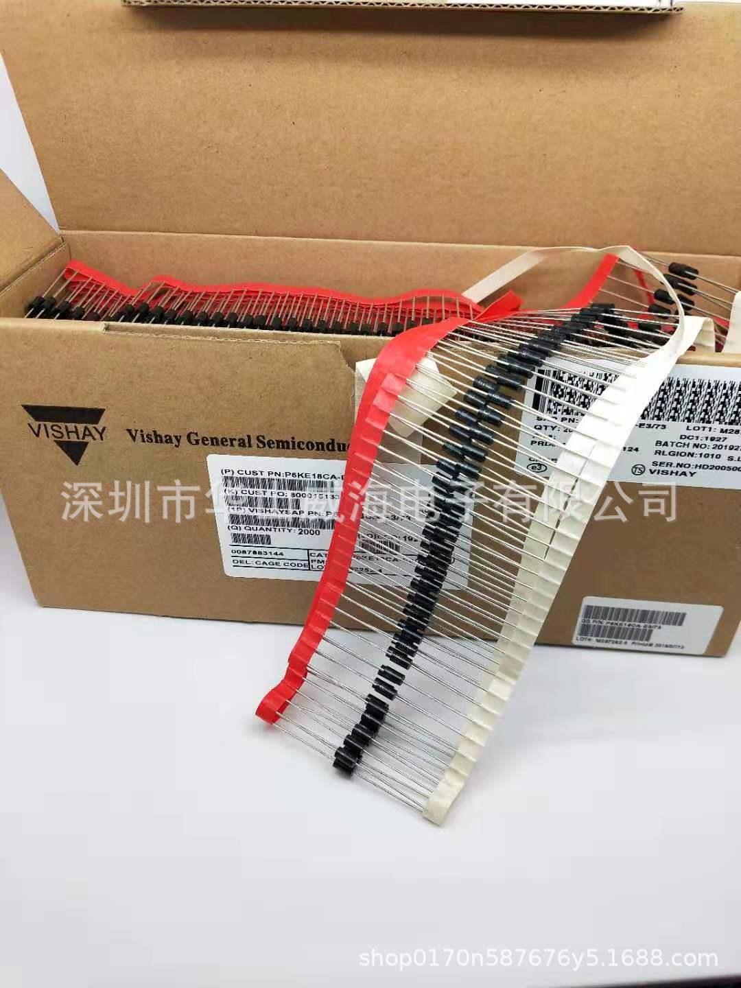 TVS二极管P6KE100A 100V直插DO-15 单向瞬态抑制二极管 量大价优