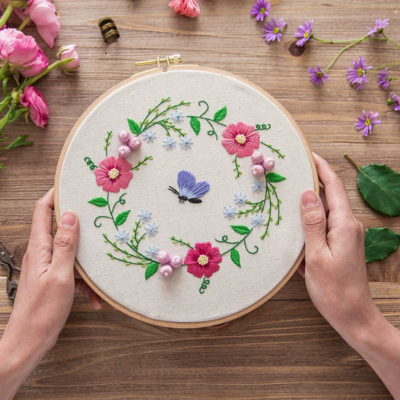Base materials set, three dimensional cloth, DIY, with embroidery, for beginners, training