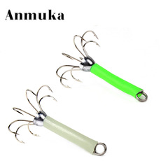 Manufacturer's glow-in-the-dark squid hooks, blowgun hooks with barbs, octopus hooks, cuttlefish fluorescent hooks, three-point anchors, five-point anchors