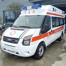 Ford新世代V348长轴距高顶负压救护车120医疗监护型运输型救护车