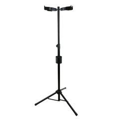 Automatic Locking Upright Guitar Stand, Dual Placement, Gravity Lock Guitar Stand Can Hold Two Guitars at Once, Self-Locking Design for More Convenience