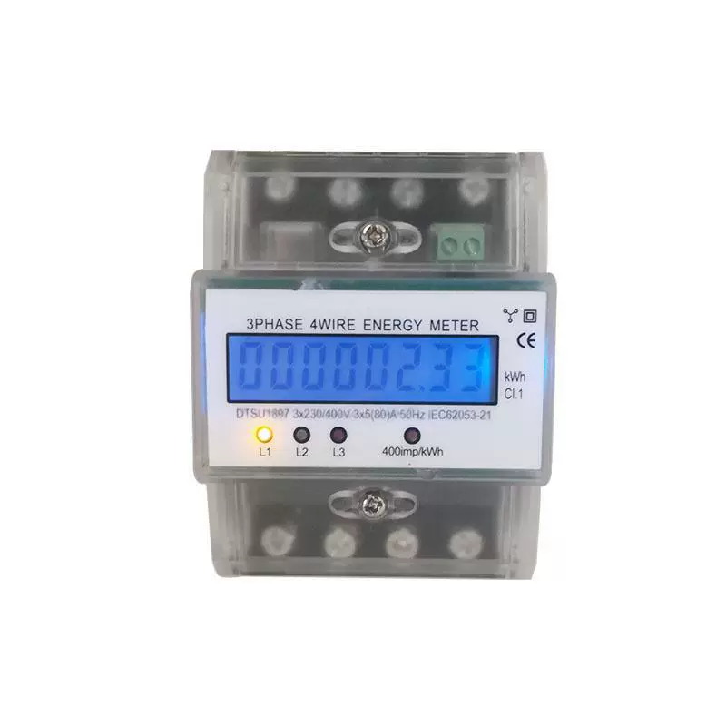 Завод прямых поставок, трехфазный четырехпроводной рельс Предоплаченный ватт-час метр бытовой ватт-час метр пожарный счетчик инфракрасная связь