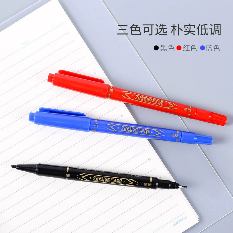 Wanniansheng w-120 Маркер масляный не выцветающий маленький с двойной головкой/акварельный масляный маркер, 10 шт. в упаковке