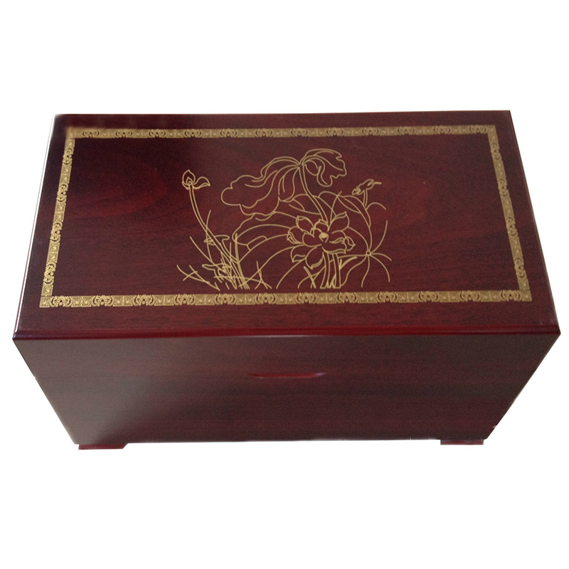 供应厂家定制密度板亚光油漆茶叶盒高档简洁包装出货快量大价优|ru