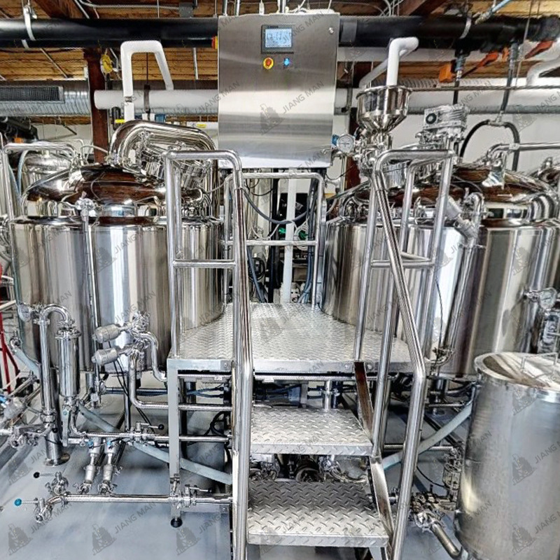 [Factory Direct Supply] Beer Craft Brewing Equipment American Three-Device Saccharification System Professional Beer Brewing Equipment