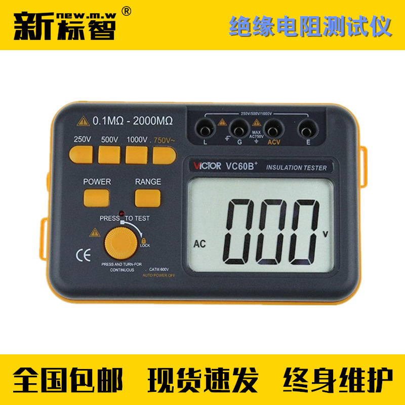 绝缘电阻测试仪 数字兆欧表 防雷避雷装置安全检测专业仪器设备箱