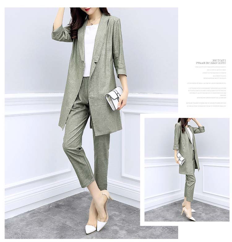 Costume femme UNE GéNéRATION en Coton et lin - Ref 3333626 Image 17