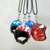 Summer helmet, cartoon keychain, motorcycle, transport for car, bike, pendant, internet celebrity