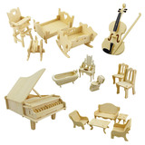 Деревянный трехмерный диван, деревянная головоломка, реалистичный конструктор, игрушка, 3D, «сделай сам», оптовые продажи