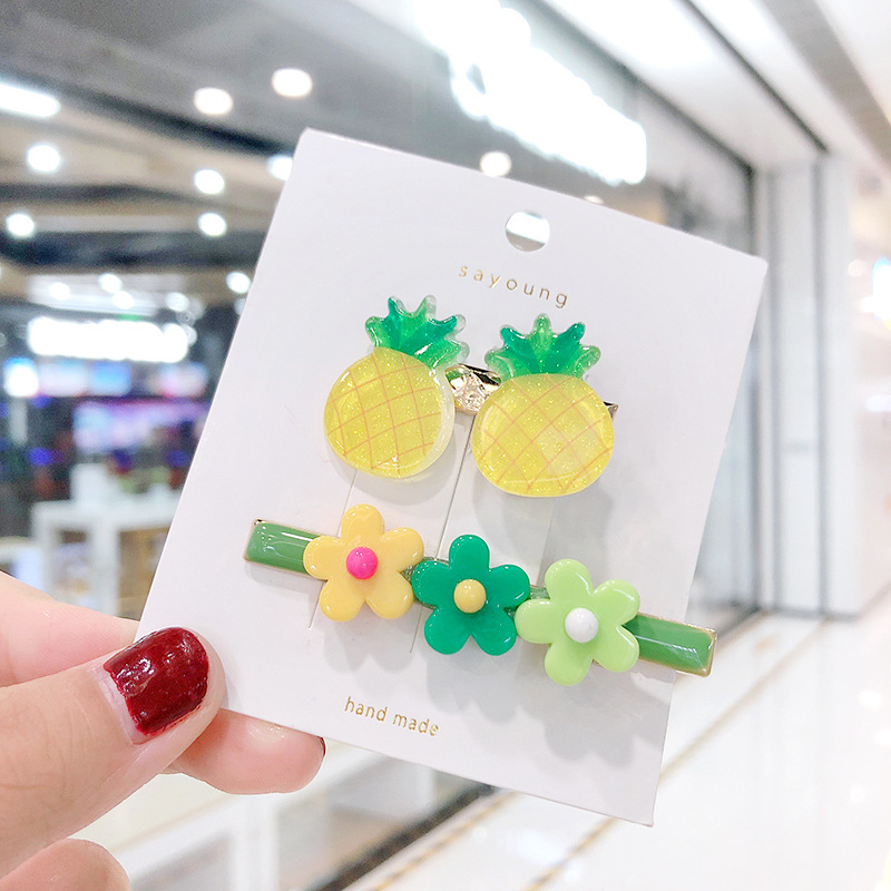 Barrettes Xuan Ya Ins Fruits Côté Clip Internet Celebrity Fille Coloré Bar En Forme De Clip Bang Clip Mignon Fleur display picture 6