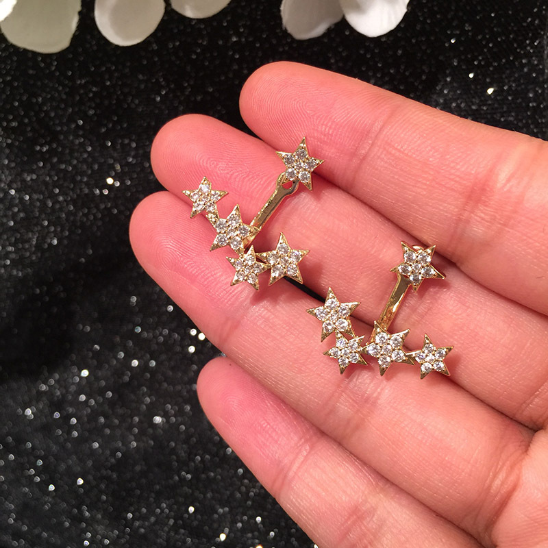 Starry Fashion S925 Aretes De Plata display picture 9