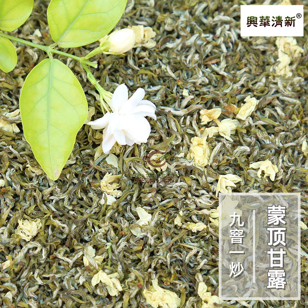 茉莉花茶蒙顶甘露九窨一炒花碧螺春兴华飘雪茉莉花茶叶