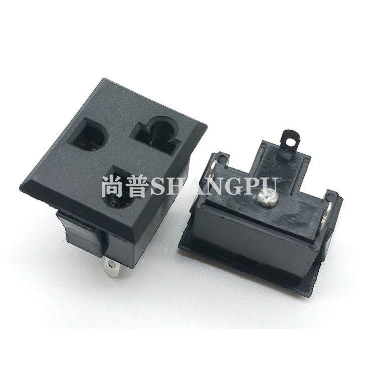 供应三脚大美标三插 美标三插美多功能三插 卡式插座