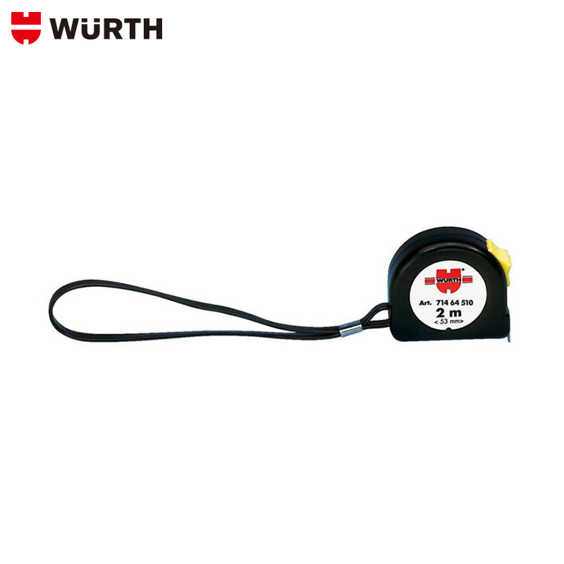 wurth/伍尔特2m袖珍卷尺  二级快速卷尺 缓冲尺