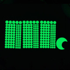 407 Glow-in-the-Dark Round Stickers, 104 Round, Bedroom Children's Room Home Decor Wall Stickers, Removable, Factory Wholesale