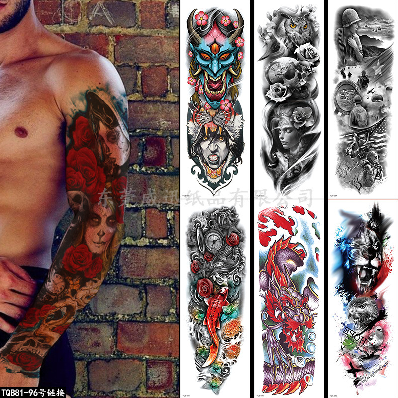 Factory direct supply full arm tattoo stick full ARM big picture tattoo stick flower arm tattoo stick tattoo