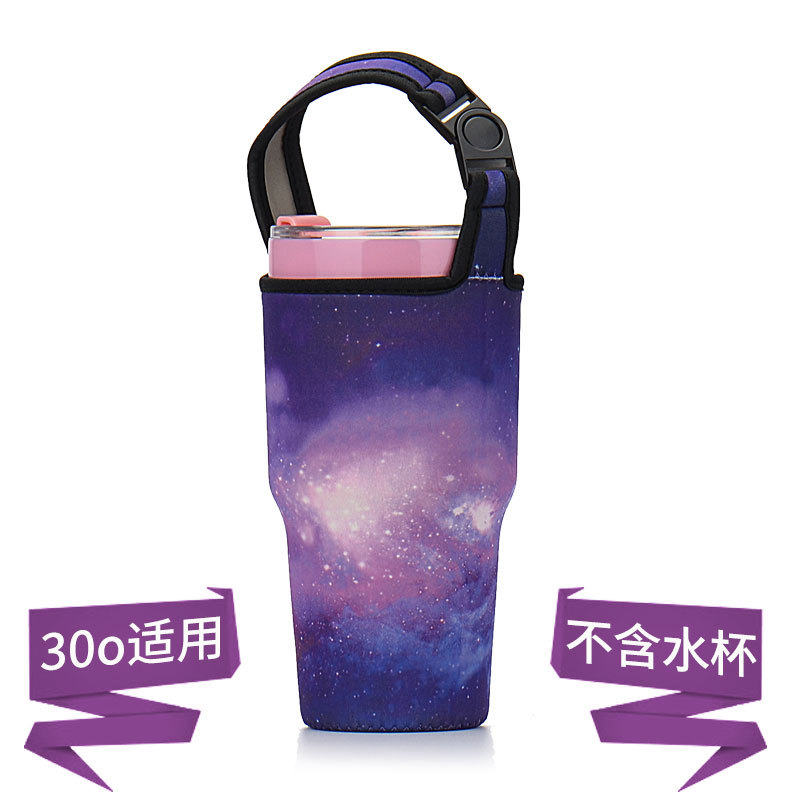 Taza de helado cubierta de la taza de la burbuja 30oz de dibujos animados Kumamoto oso bolsa en stock portátil de grasa de la Copa cubierta protectora