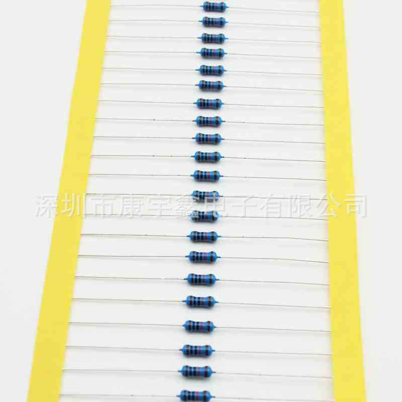 金属膜电阻直插色环电阻器1/4W1/2W1W2W3W100KR6.8KR0.1R
