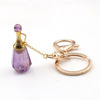 Organic golden crystal with amethyst, perfume, diffuser, keychain, pendant, suitable for import