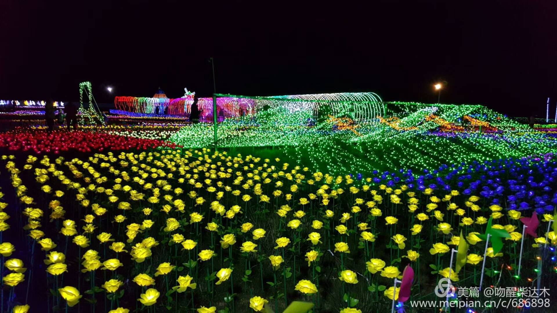 花海效果图 后期素材 PSD花海效果图后期素材下载-青模后期素材