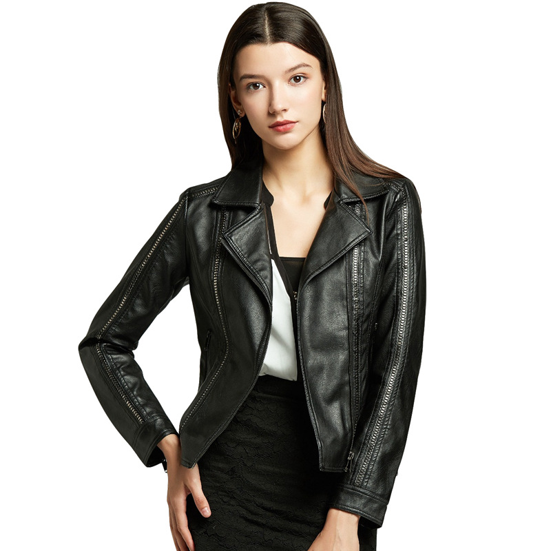 Veste cuir femme en PU - Ref 3447632 Image 5