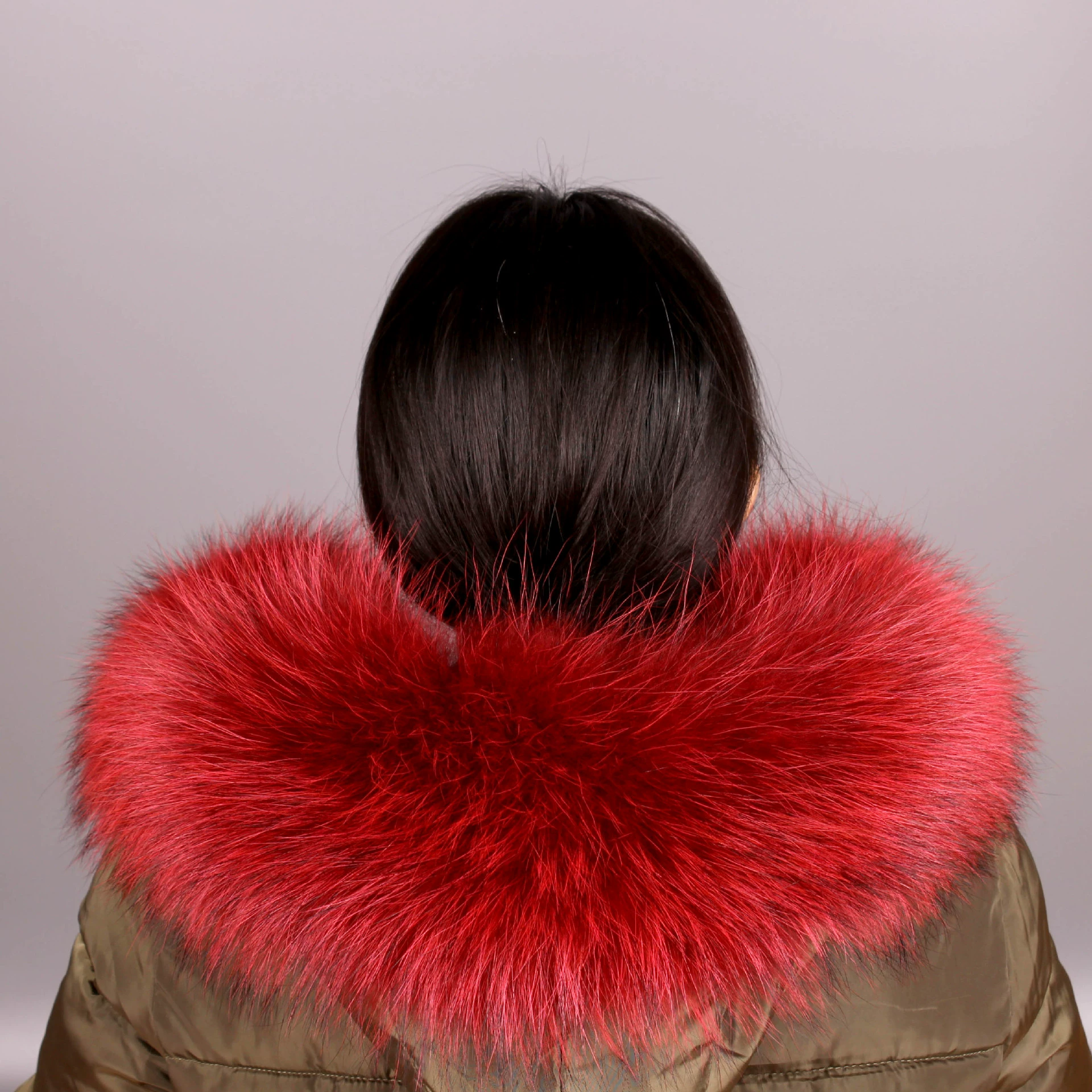 Real fur collar mink fur single sale buy big fur collar faux fur dyed patchwork autumn winter