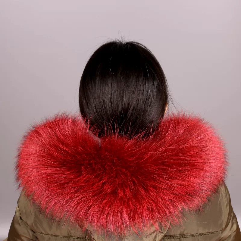 Real fur collar mink fur single sale buy big fur collar faux fur dyed patchwork autumn winter