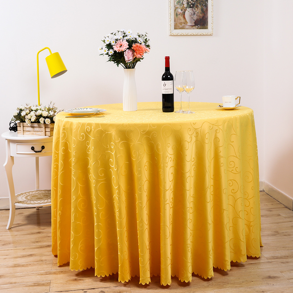 hotel waterproof tablecloth tea table Anti scald Anti-oil Disposable student Table mat circular European style round table customized Table cloth